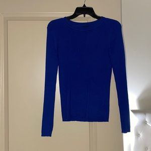 Blue long sleeve sweater